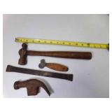 OLD Claw Hammer Head - Ball Peen Hammer - Pry Bar