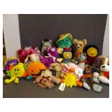 17 Vibrant Colored Plush Stuffed Animals & Dolls