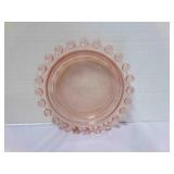 Pink Candlewick 6" plate ash tray
