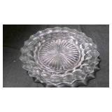 vtg American Fostoria salad plates 7.5" x6