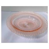 Miss America Pink Depression Glass 10" oval bowl