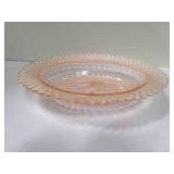 Miss America Pink Depression Glass 10" oval bowl