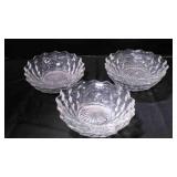 vtg American Fostoria Nappy/candy dish bowl x6