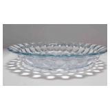 Vtg Anchor Hocking Sapphire blue bubble glassï¿½