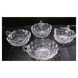 vtg American Fostoria Nappy dishes X4