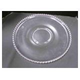Large glass serving tray. 16" diameter
