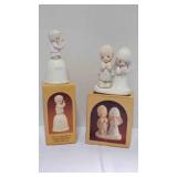 Precious Moments figurine & Christmas bell