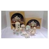 Precious Moments 15 piece Bisque Nativity set