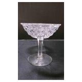 10 Fostoria American clear champagne glasses