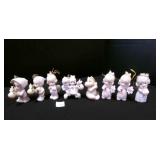 8 Precious Moments Ornaments in Boxes