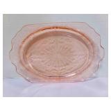 Pink Princess Serving Platter Depression Glass