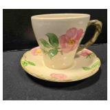 8 Mugs & 9 Saucers; Franciscan Desert Rose