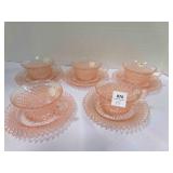 Miss America Pink Depression Glass 5 sets complete