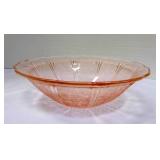 Cherry Blossom 8" Bowl Pink Depression Glass