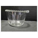 Candlewick bowl; 6" diameter, 4 1/2" tall