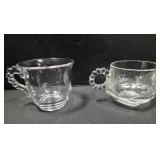 Candlewick replacement cups; 1 for punch bowl set