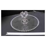 Imperial Glass Candlewick pastry or sandwich tray