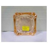 Adam Pink Depression Glass Ash Tray Coaster 3.25"