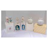 5 Precious Moments Christmas ornaments- 2 are