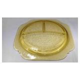 Federal glass Madrid amber depression three-partï¿½