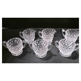 vtg American Fostoria set of sugar & creamers x3ï¿½.