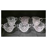 vtg American Fostoria set of sugar & creamers x3ï¿½