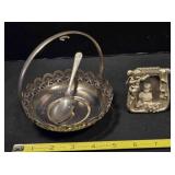 Sugar Bowl & Spoon; Small picture frame