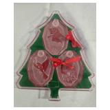 4 Christmas Tree ornaments; Christmas Pickle;