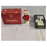 2 Christmas Tree ornaments; Snowbabies series