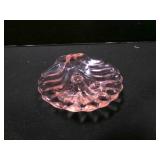 Pink Glass Shell-salt dip salt cellar