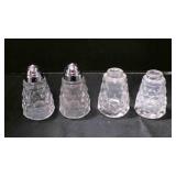 vtg American Fostoria salt & pepper shakers. 2 w/