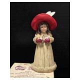 "Winter Fun" Girl with Snowballs figurine