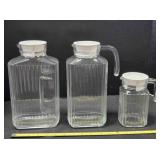 Quadro Jugs; Set of 3 by Luminarc