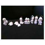 8 Christmas Ornaments in Boxes Precious Moments