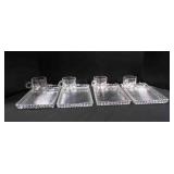 Four sets of 2-piece Sip & Smoke sets. Candlewick