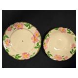 Serving Bowl &Tier Plate; Franciscan Earthenware