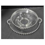 Candlewick Serving Bowl w/matching underplate.