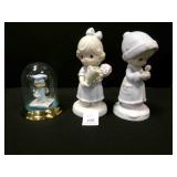 3 Precious Moments in Boxes--Graduate is Pewter