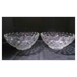 vtg American Fostoria serving bowl 10" x2