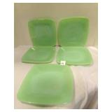 Jadeite Charm Square 8.25" Plates Anchor Hocking