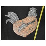 Lenox Pewter & granite Cheese Board w/knife