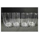 4 Candlewick 8 oz. tumblers