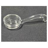 Candlewick glass condiment ladle. 5" long.