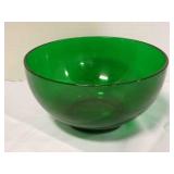 Forest Green Glass 10" bowl or Punch Bowl ONLY