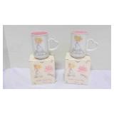 2 Precious Moments Tender Touch Mugs "Darling"