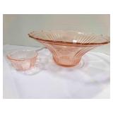 Pink Mayfair Open Rose large flared Bowl Punch?