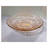 Pink Sharon Cabbage Rose oval Serving bowl 9.5"