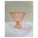 Pink Sharon Cabbage Rose Small Compote stemmed