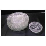 8 Anchor Hocking Old Cafe bread & butter plates &