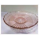 Pink Mayfair Open Rose 11.5" compote bowl